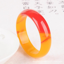 Pulsera de Jade rojo y amarillo genuino Natural para hombre y mujer, brazalete chino tallado a mano, amuleto de joyería, regalos de la suerte 2024 - compra barato