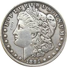 1891-CC EUA Dólar Morgan moedas COPIAR 2024 - compre barato