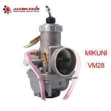 Alconstar-vm28 28mm carb motocicleta mikuni carburador amortecedor manual carb vm série para yamaha dt125 tzr125 dit moto quad atv 2024 - compre barato