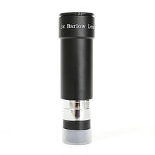 Lente Barlow ED de 1,25 pulgadas de largo, lente de vidrio óptico corporal de aluminio, extensor Focal para telescopio astronómico 2024 - compra barato