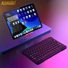 Teclado bluetooth ultra fino, teclado para android e ios, ipad 7.9, 9.7, air 10.5, pro 11 2024 - compre barato