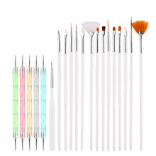 20pcs/set Nail Art Styling Tools Acrylic Nail Brush Set Design Painting Pen Perfect Tools for Natural Pincel 2024 - buy cheap