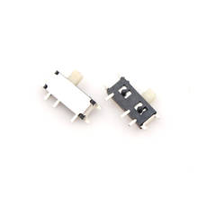 Interruptor deslizante Horizontal en miniatura, miniinterruptor de encendido y apagado, 2 posiciones, SMD, 7 pines, 20 piezas 2024 - compra barato