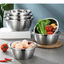 304 stainless steel mixing bowl (5 sets) non-slip nesting mixing bowl set salad mixing bowl for cooking 2024 - buy cheap