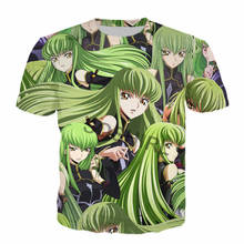 Soshirl camisa de manga curta feminina, camiseta de cabelo verde da moda para mulheres, estilo kawaii, de anime, queen, cc, verão clássico 2024 - compre barato