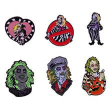 Classic Horror Movie Brooch Ghost Badge Creepy Halloween Decor 2024 - buy cheap