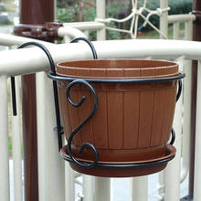 Hanging Flower Pot Stand Rack Deck Rail Balcony Fence Planter Flower Pot Railing Shelf Flower Pots Holder 2024 - buy cheap