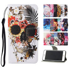 Phone Case For Xiaomi Redmi Note 8T 8A 7A Note 8 7 6 Pro Flip Leather Animal Painting Wallet Fundas Book Style Cover Coque Shell 2024 - buy cheap