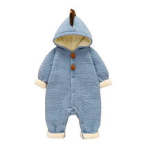Inverno bebê macacão unisex roupas da menina do bebê pesado com capuz sólido bebê menino roupas meninas roupas do bebê roupas de bebe 2024 - compre barato