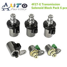 Conjunto de solenoide de mudança de transmissão, 6 peças, alta qualidade, para ford focus 4f27e 4f27vase, conjunto 48420k-r fnr5 48420k-r 2024 - compre barato