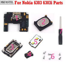Деталь HKFASTEL 6303ci для Nokia 6303 6303c 6303i, корпус антенны сотового телефона, динамик, наушник, вспышка, порт зарядки, винт, инструмент 2024 - купить недорого