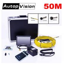 DHL Free 50M Cable Pipeline Sewer Endoscope camera 7" TFT LCD 6.5/17/23mm Inspection Underwater mini Snake DVR Camera WP70 2024 - buy cheap