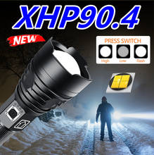 Lanterna led xhp90,4 de longo alcance, com mais alto alcance, xhp70.2, luz tática, zoom, bateria 26650, dropshipping 2024 - compre barato