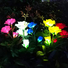 IP65 LED Outdoor Solar Lamp Lawn LEDs Rose Fairy Lights Holiday Christmas Party Garland Garden Decoration Solar Waterproof 2024 - buy cheap