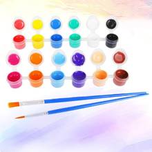 2ml 12 cores vibrantes tinta de guache lavável para crianças escola pintura de dedo 2024 - compre barato