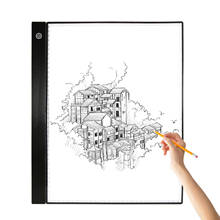 A3 LED Tracing Light Box Pad Graphic Tablet Ultra-Thin Drawing Board Copyboard 3 Levels Dimming with Separate Scale Plate Clips 2024 - buy cheap
