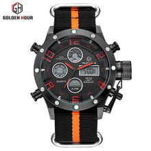 Top Brand Military Army Watches Men Analog Digital Quartz Hour Date Dual Display Clock Man Fashion Waterproof Sport Wrist Watch 2024 - buy cheap