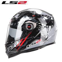 LS2-Casco de moto de cara completa para hombre y mujer, visera transparente, para ciclismo 2024 - compra barato