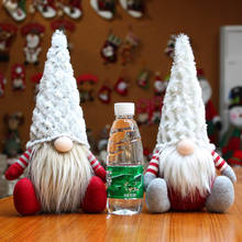 Рождественская Кукла игрушки Санта Клаус Снеговик елка Рождественская елка подвесное украшение для дома рождественские вечерние Navidad Рождественский подарок 2020 2024 - купить недорого