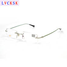 Rectangle Rimless Reading Glasses magnifier For Women Men Presbyopia Hyperopia Spectacles For Sight +100,+150,+200,+250,+300 L3 2024 - buy cheap