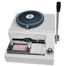 Máquina de codificación Manual hecha a medida, herramientas de impresión, tarjeta de identificación, Braille, punzonado en relieve, código convexo Manual de PVC, presión de 70 caracteres 2024 - compra barato