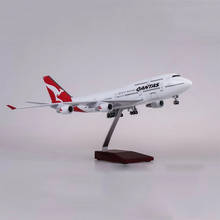 1/150 B747-400 Australian Airline Model Airplane 47cm LED Voice Light Plane Model In Stock 2024 - buy cheap