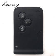 3 Button Car Smart key Card For Renault Clio Logan Megane 2 3 Koleos Scenic Card Case Black Remote Key Shell blank Fob Small Key 2024 - buy cheap