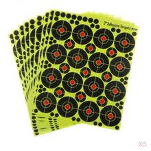 800 Pieces Archery Paper Targets - 5cm Reactive Target - Bright Fluorescent Yellow 2024 - buy cheap