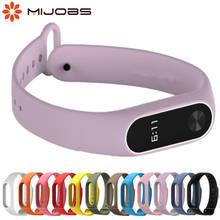 For mi band 2 Strap Bracelet Accessories Pulseira Miband Replacement Silicone Wriststrap Smart Wrist for Xiaomi Mi Band 2 Strap 2024 - buy cheap