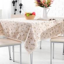 Mantel de lino y algodón para el hogar, tapete de mesa Rectangular con borla, decoración de escritorio de comedor, mantel de Hotel, envío directo 2024 - compra barato