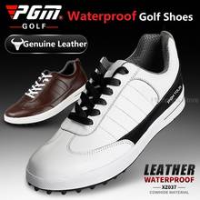 Zapatos de Golf de cuero genuino para hombre, zapatillas profesionales antideslizantes para caminar, impermeables, talla grande 39-46 2024 - compra barato