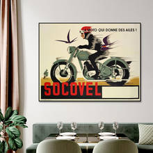 Vintage Car Poster Sovocal Moto Racing Poster Painting Canvas Print Nordic Home Decor Wall Art Picture For Living Room Frameless 2024 - buy cheap