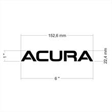 For 2Pcs/Pair ACURA LOGO DECAL STICKER EMBLEM M1 6" x 1" - 15.3  2.3 cm Car Styling 2024 - buy cheap