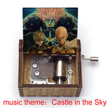 One punch man-castelo de madeira com estampa genos, artesanal, caixas para música, presentes de natal, para fãs de anime 2024 - compre barato