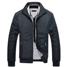 Мужская куртка размера плюс, бренд 2020, весна и осень, повседневная куртка, высокое качество, тонкая куртка, пальто для мужчин, chaquetas hombre 2024 - купить недорого