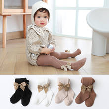Cute Bow Baby Girl Tights Summer Mesh Breathable Kids Pantyhose Elastic Infant Solid Color Kids Stockings Baby Girl Clothes 2024 - buy cheap