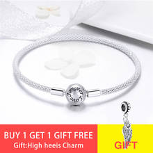 Pulsera de plata de ley 100% con letras "Forever Love", abalorio europeo, joyería artesanal, brazaletes de cuentas con letras en inglés, 925 2024 - compra barato