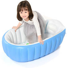 Bañera inflable portátil para niños, cojín de bañera para mantener el calor, 98X65X28cm 2024 - compra barato