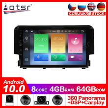 Android 10.0 GPS Navigation Radio DVD Player for Honda Civic 2016-2018 Video Player Stereo Headuint free Built in Carplay dsp 2024 - buy cheap