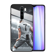 Модный чехол из закаленного стекла для Xiaomi Redmi Note 8 Pro 8T 7 6 K20 K30 5G 8A 7A CR 7 C Ronaldo 2024 - купить недорого