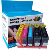 Cartuchos de tinta para impresora HP364, recambio de tinta compatible con 364XL, HP 3070A, 3520, 4610, 4620, 4622, 5510, 5515, 5520, 5524, 6510, 6520, 7510, 7520, 5 uds. 2024 - compra barato