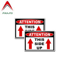 Aliauto  2 X Warning Car Sticker This Side Up Attention Decal Accessories PVC for Rav4 Hyundai Accent Vw T5 Jeep Vw T4,11cm*8cm 2024 - buy cheap
