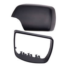 Black Left Side Rear View Door Mirror Cover Cap Case Housing & Ring Fit for BMW X5 E53 1999-2005 2006 51168266733 51168254903 2024 - buy cheap