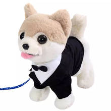 1pcs New Electric Walking Dog Plush Toy Stuffed Animal Handle Control Electronic Music Puppy Toys for Children Christmas Gifts 2024 - buy cheap
