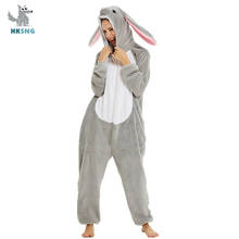 HKSNG-Pijama de franela de orejas largas para adultos, monos de fiesta de Halloween, traje Kigurumi, alta calidad 2024 - compra barato
