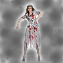 Disfraces de Halloween fantasma novia vampiro zombi maquillaje para Cosplay fiesta personalidad extraña disfraz COS Sets mujeres terrorífico Carnaval 2024 - compra barato