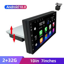 Автомагнитола 1Din, мультимедийный плеер на Android 10, с 7 "экраном, GPS, Wi-Fi, Bluetooth, FM, Mirrorlink, с камерой 2024 - купить недорого