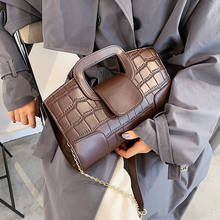 Crocodile pattern Square Tote bag 2020 Fashion New High quality PU Leather Women's Designer Handbag Chain Shoulder Messenger Bag 2024 - buy cheap