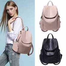 2020 spring and summer new fashion backpack women bag Korean casual soft leather large capacity backpack schoolbag 2024 - buy cheap