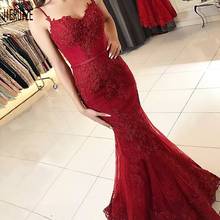 JIERUIZE Gorgeous Burgundy Wedding Dresses Lace Appliques Beads Spaghetti Strap Vestido De Noiva  Backless Mermaid Wedding Gowns 2024 - buy cheap